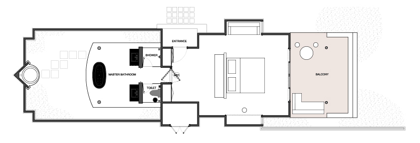 沙滩别墅 - 平面图 2