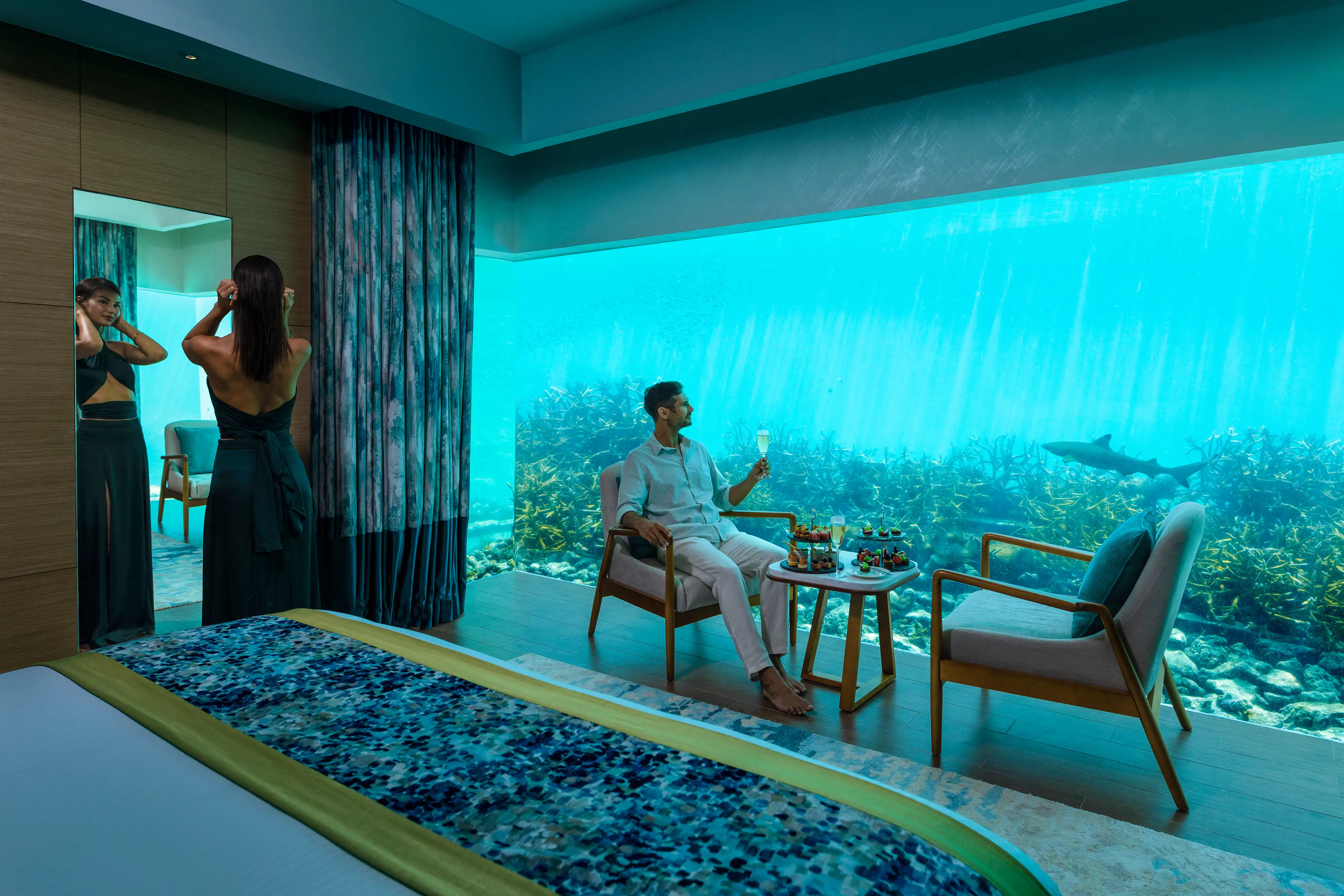 Pullman Maldives Maamutaa 7-Night All-Inclusive Underwater Villa Honeymoon Package