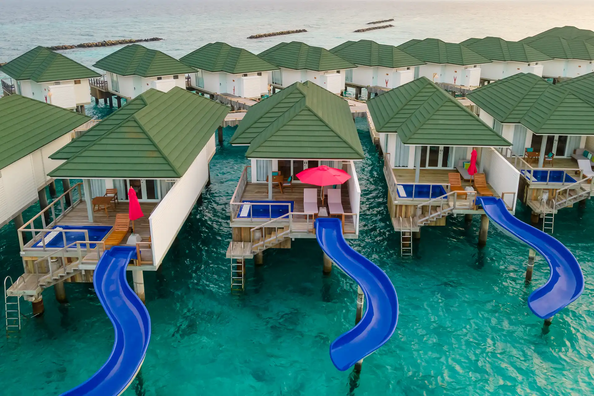Water Villa with Pool Slide - Thrilling Ocean Adventure Floating Palace - Room Images 1