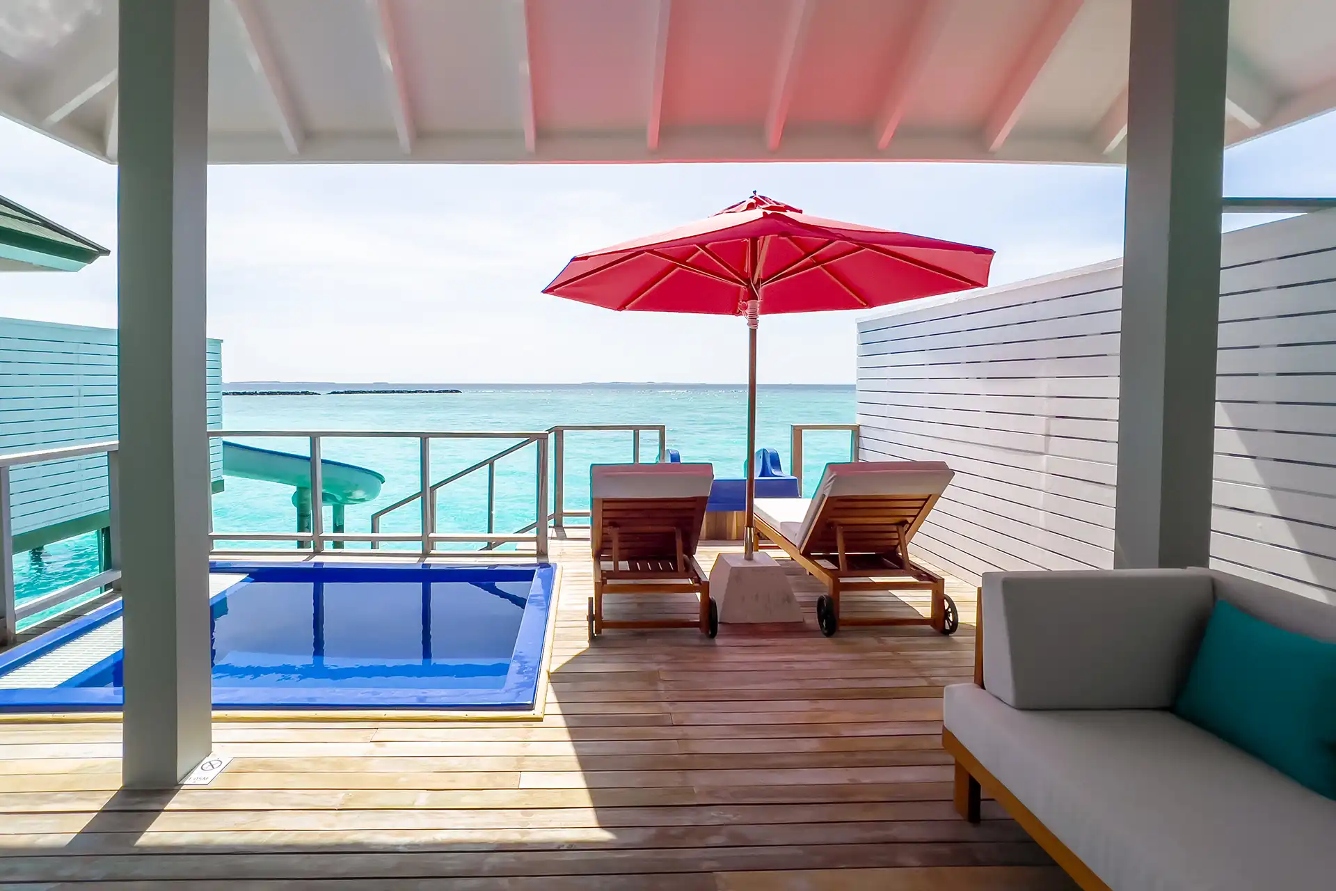 Water Villa with Pool Slide - Thrilling Ocean Adventure Floating Palace - Room Images 4